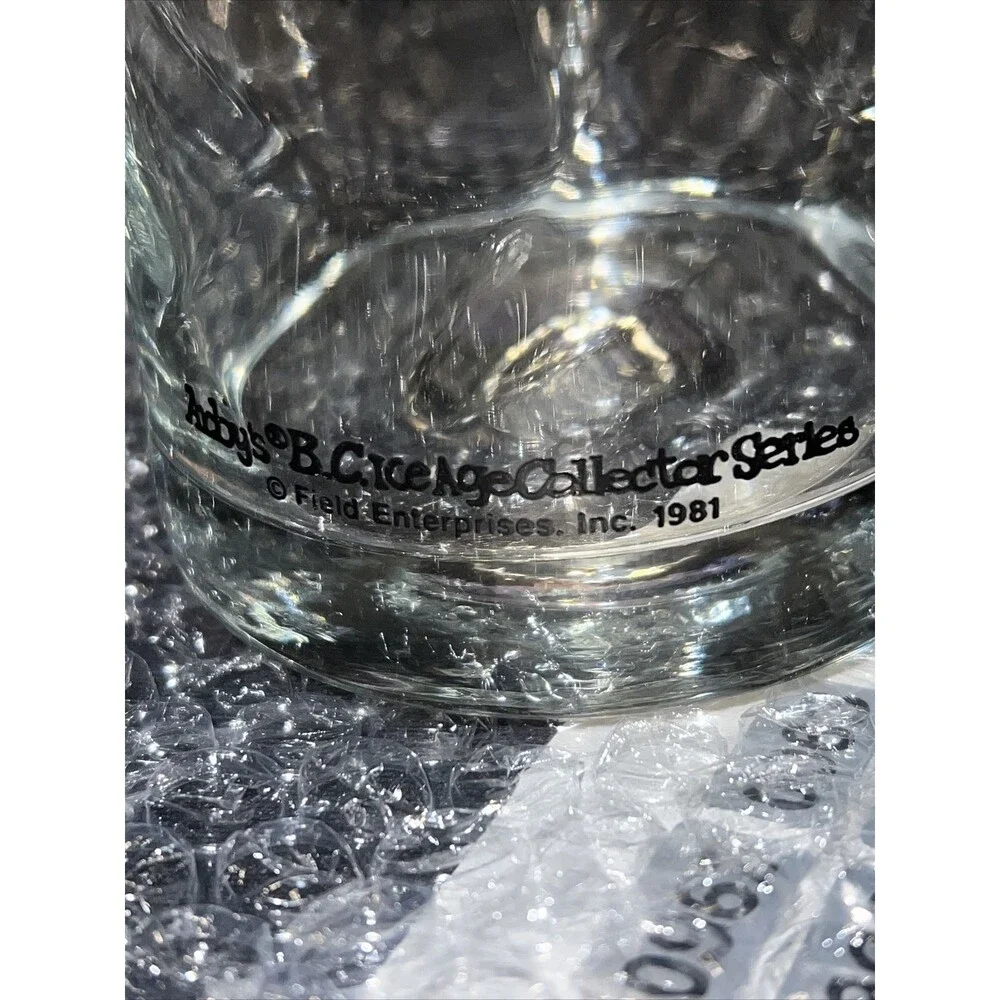 1981 Arby's B.C. Ice Age Collector's Series 2 Glasses New VINTAGE